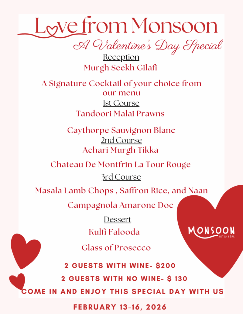 Love from Monsoon - Non Veg Menu